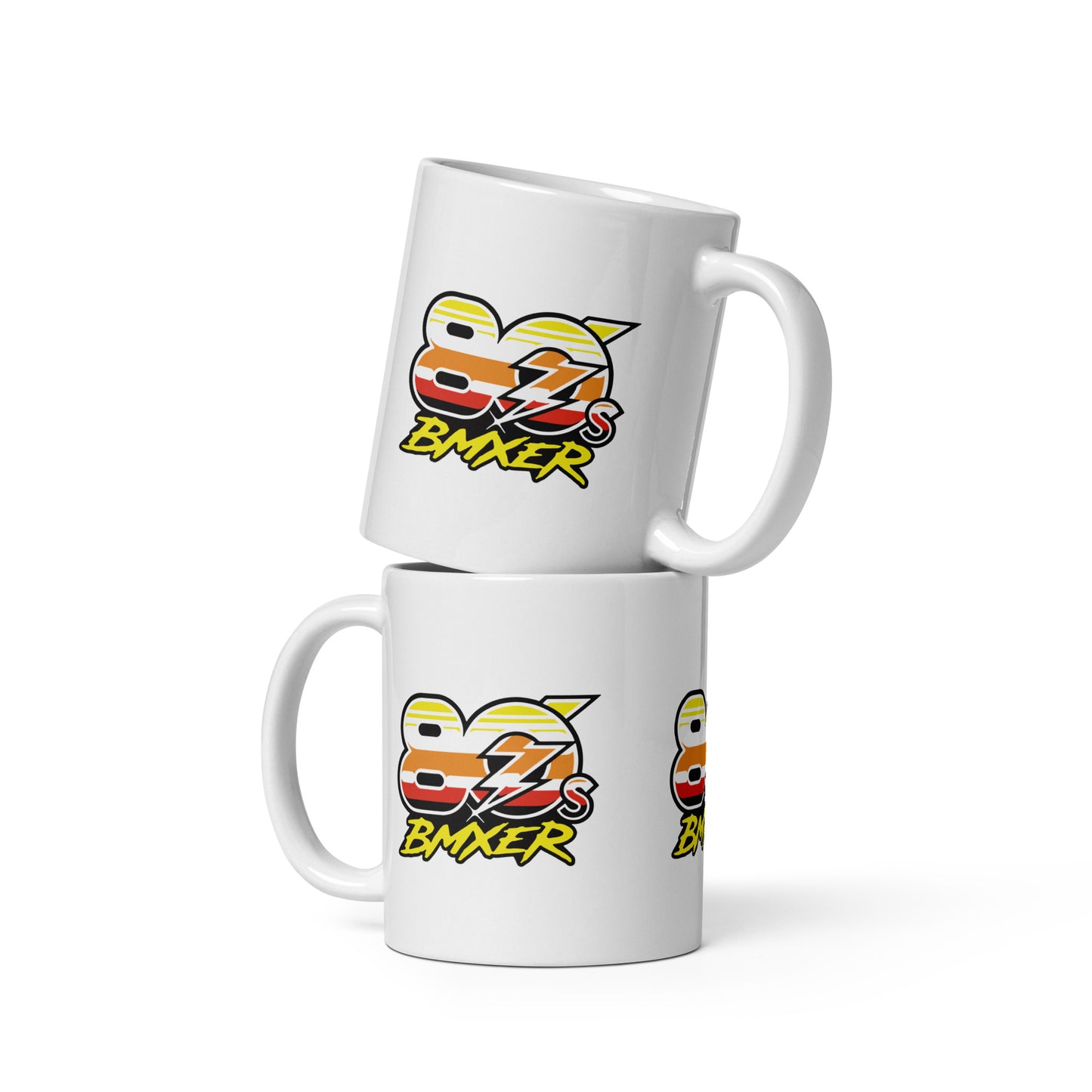 White glossy mug