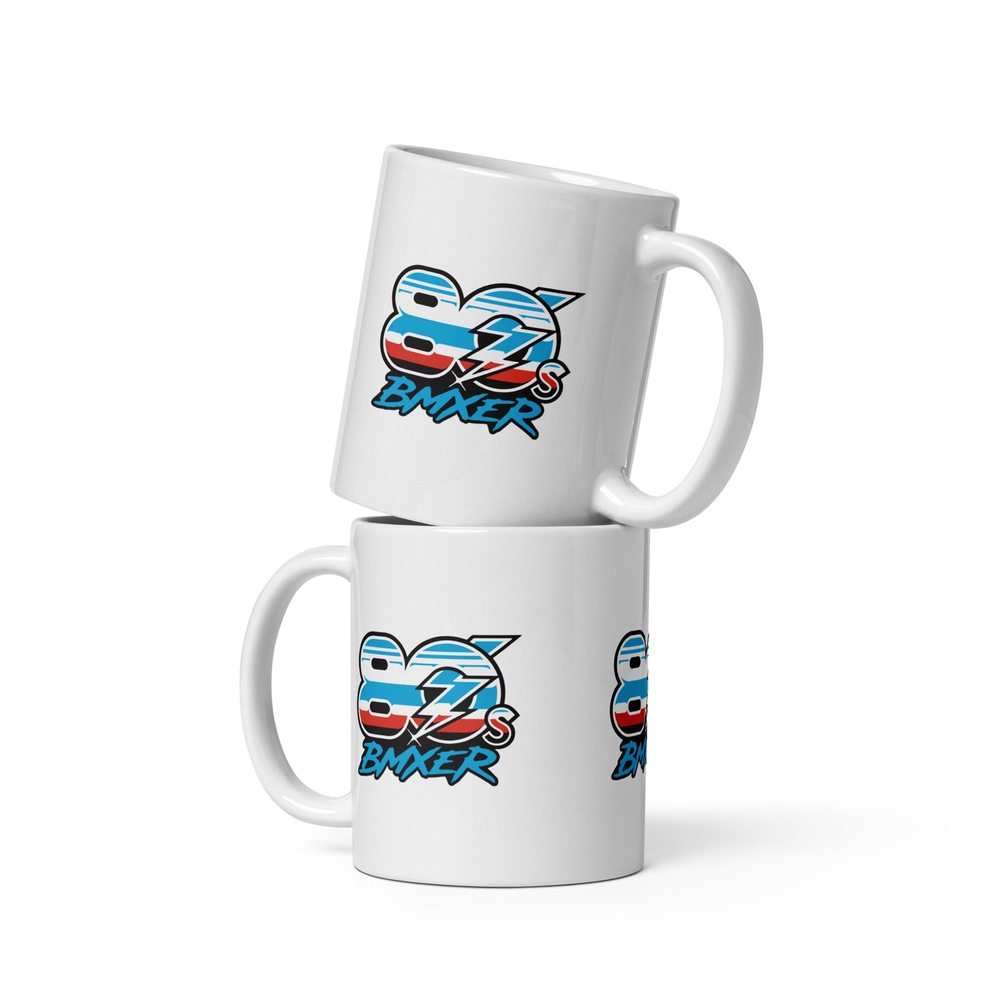 White glossy mug